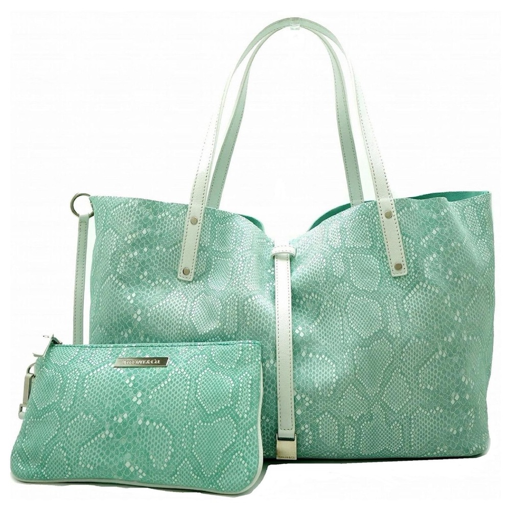 Tiffany & Co. Reversible Suede to Print Handbag